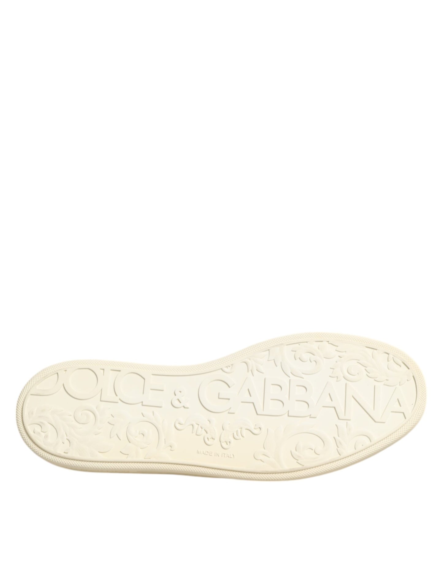 Dolce & Gabbana Black Leather Bee Crown Low Top Sneakers Shoes