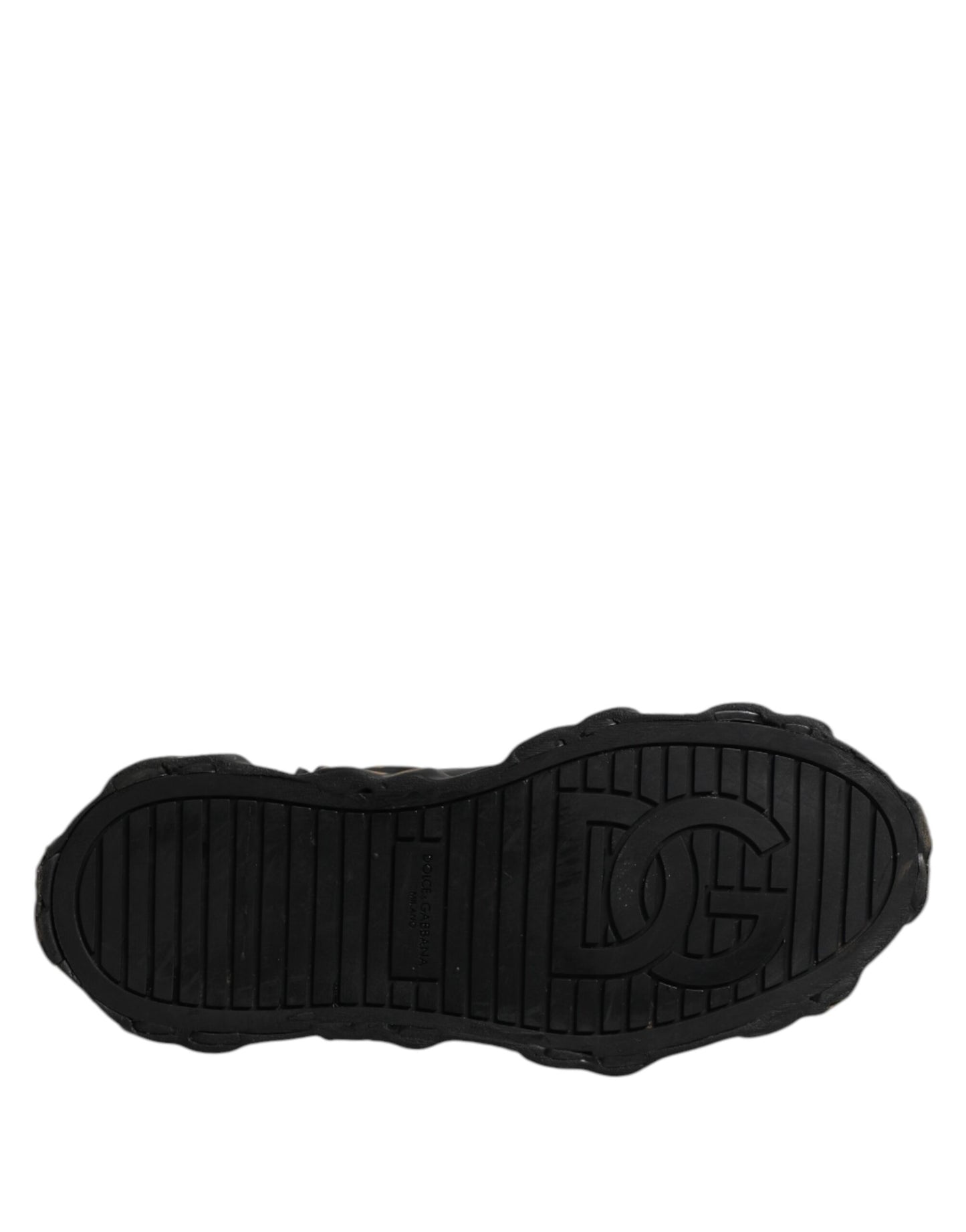 Black Leather Logo High Top Sneakers Shoes