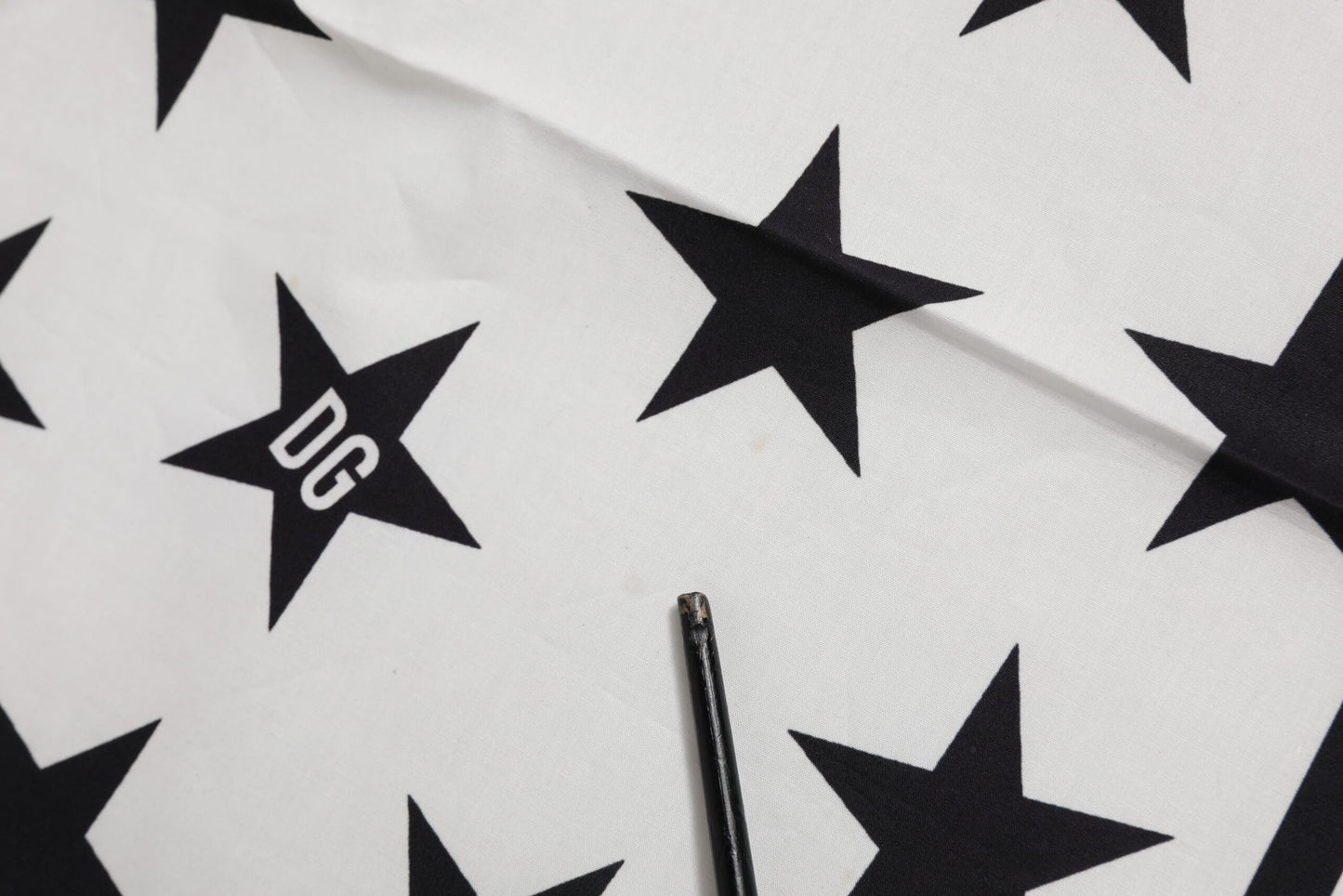 Black White Crown Cotton Square Foulard Scarf