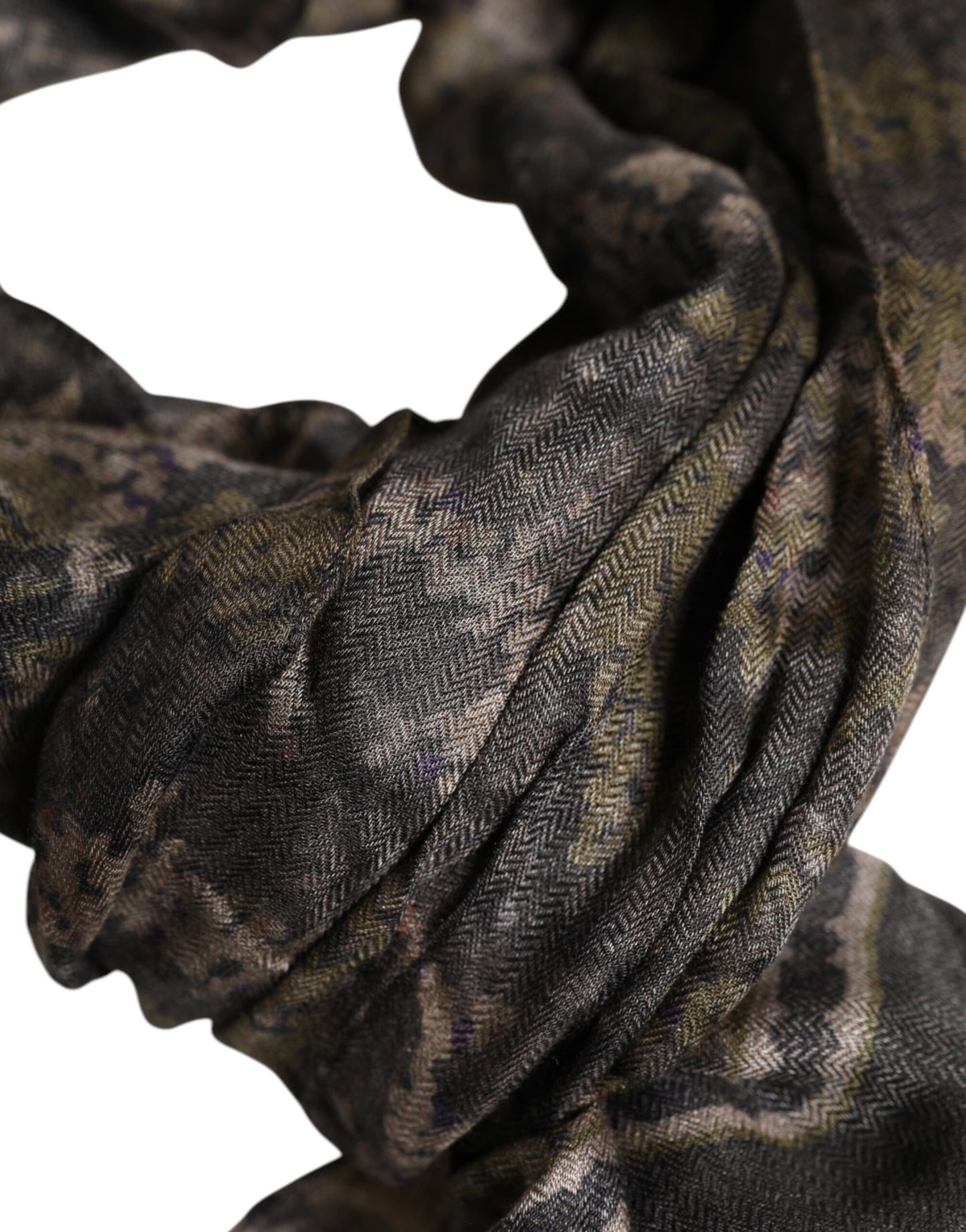 Dolce & Gabbana Camouflage Neck Warmer Wrap Foulard Scarf