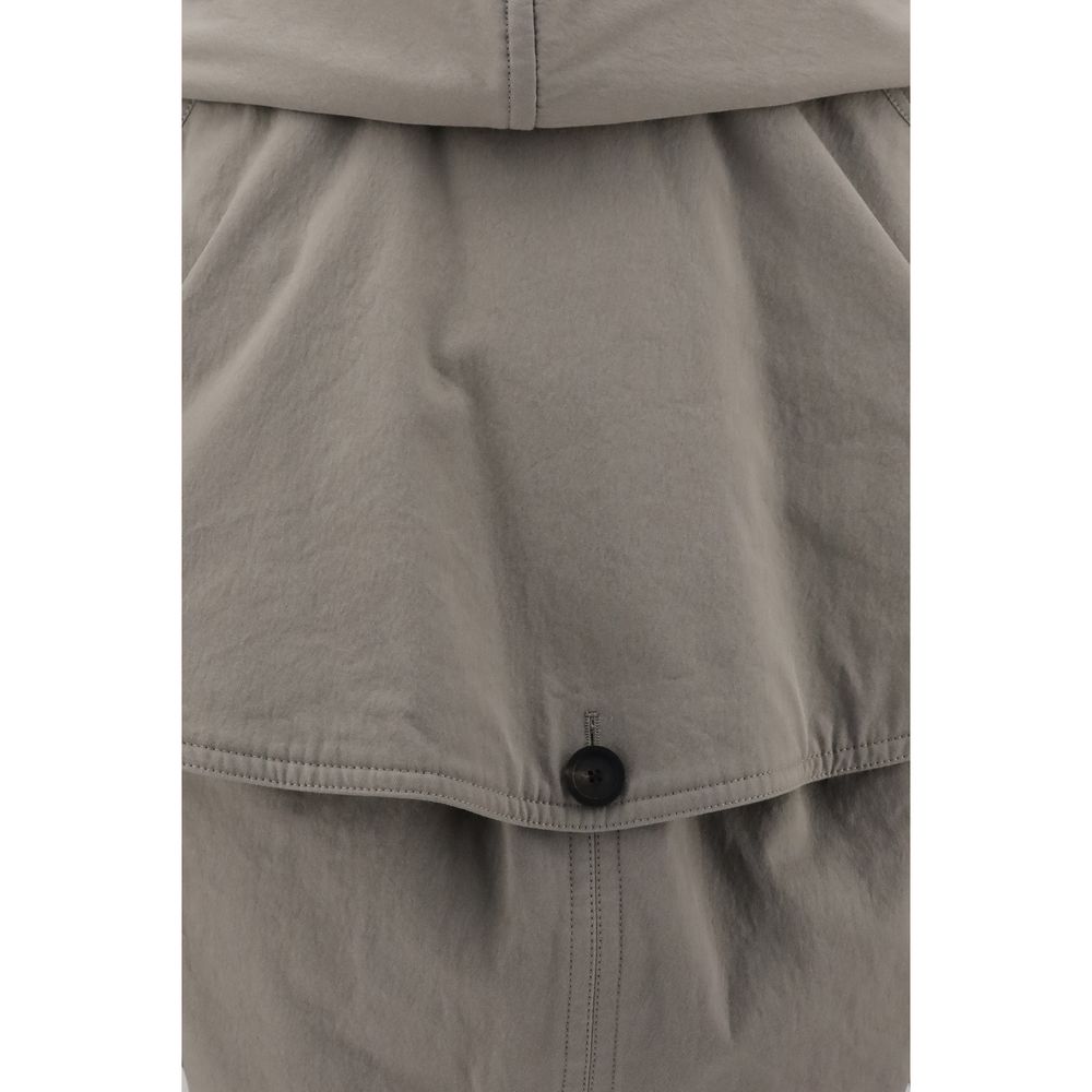 Reverse hooded Trench Coat