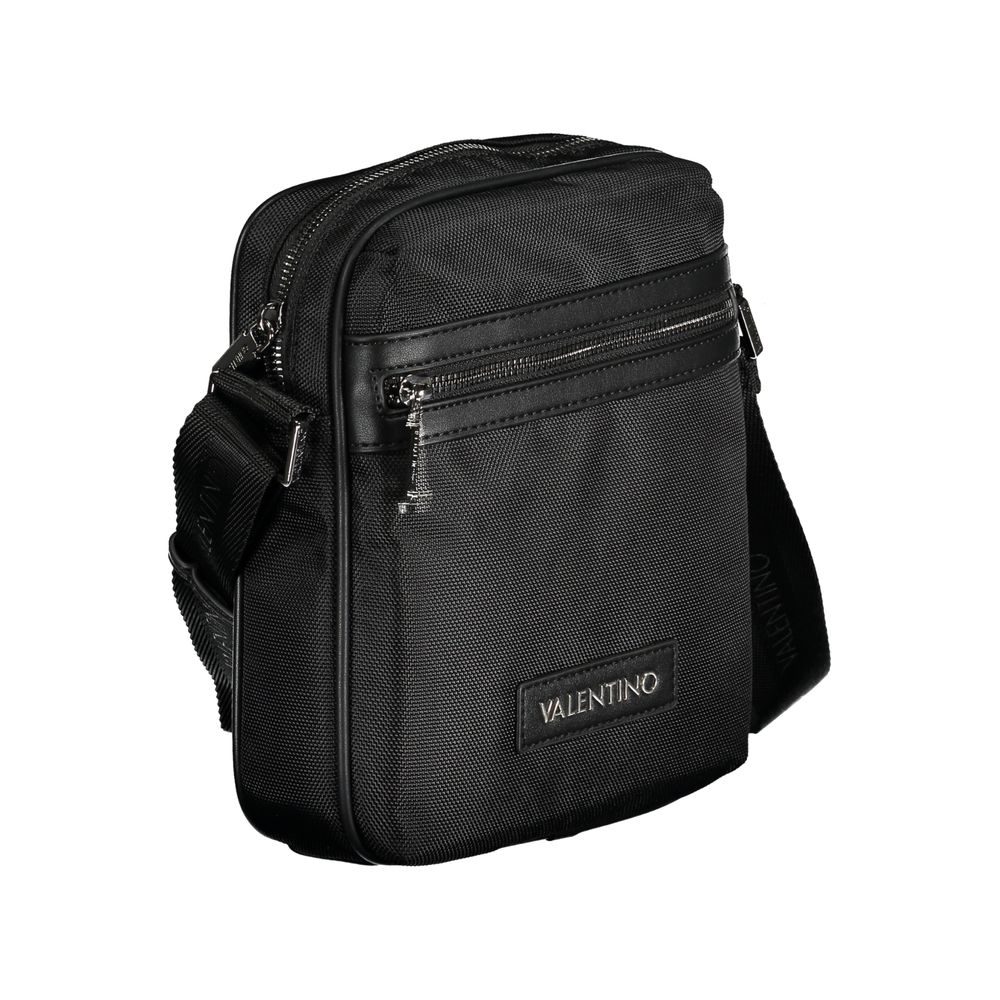 Mario Valentino Nero Polyester Men Shoulder Bag
