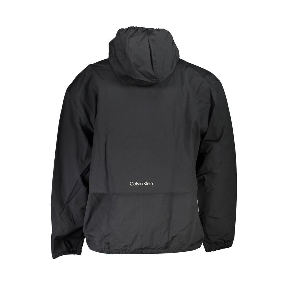 Calvin Klein Black Cotton Jackets & Coat
