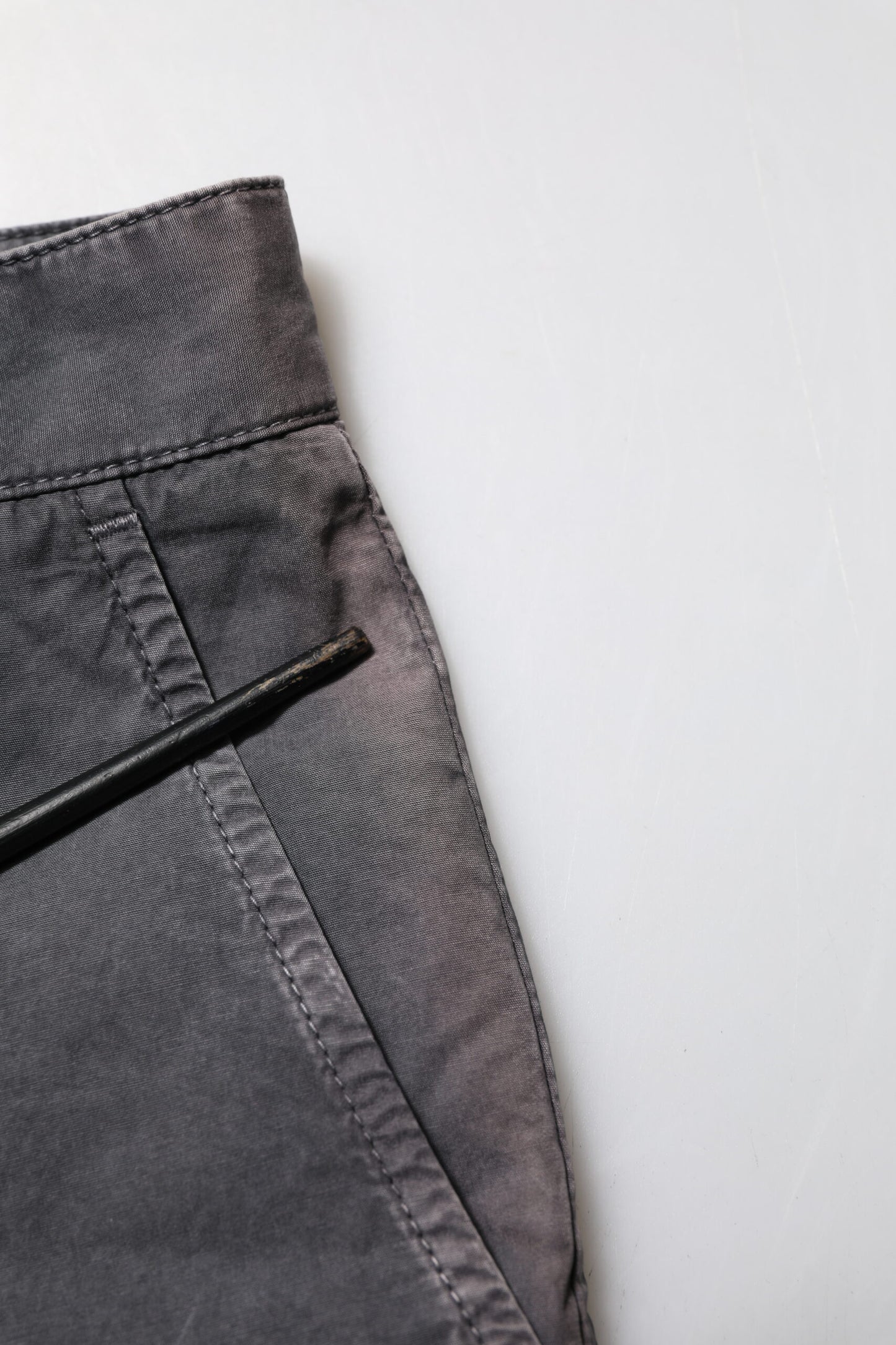 Dolce & Gabbana Dark Gray Cotton Stretch Denim Bermuda Shorts