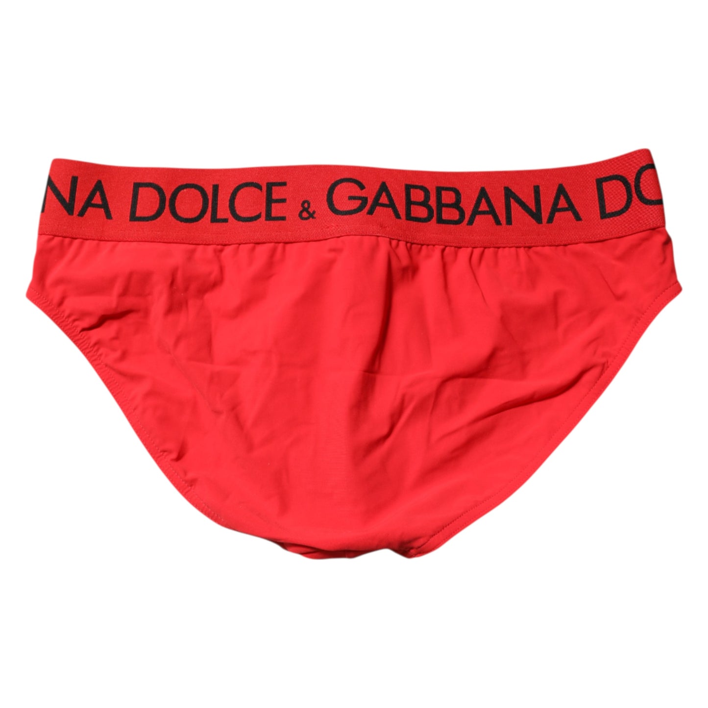 Red Logo Waist Men Beachwear Brief Swimwear