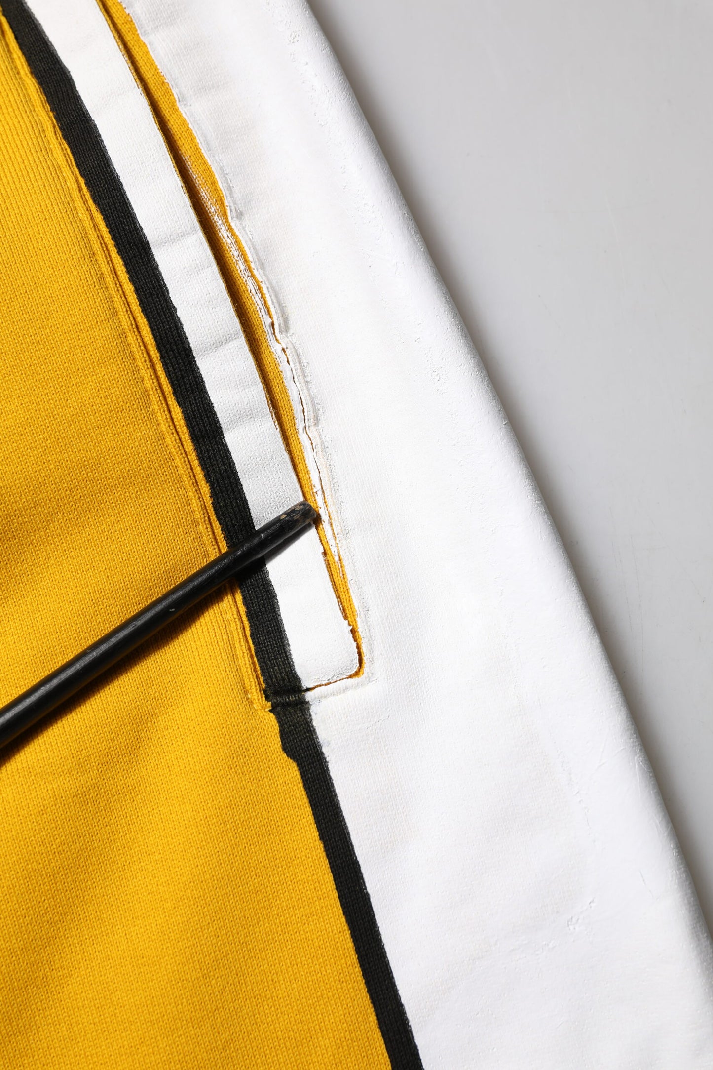 Yellow Cotton Logo Drawstring Jogger Sweatpants Pants