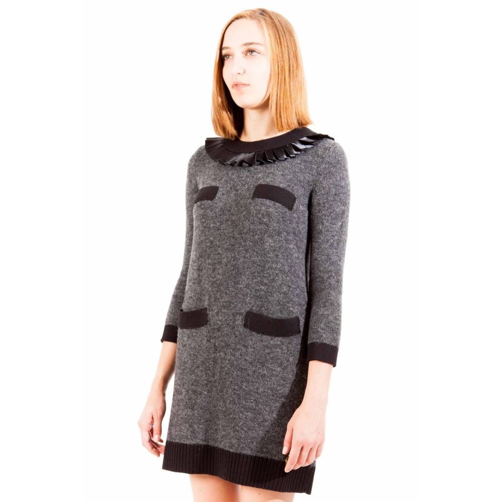 Gray Wool Dress