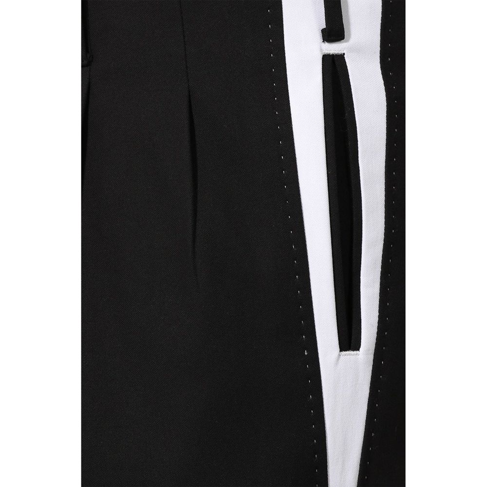 Side Stripe Pleat Trousers
