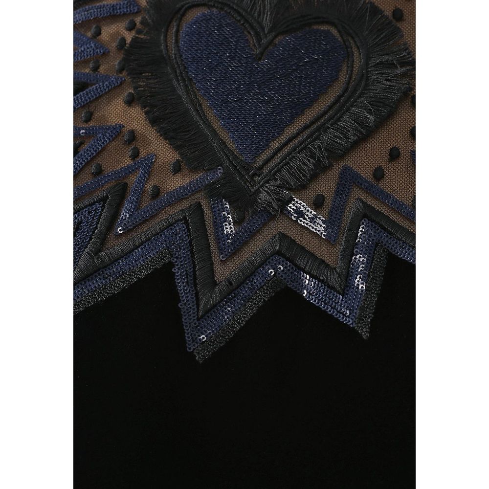 Fur Trim Velvet Midi Dress