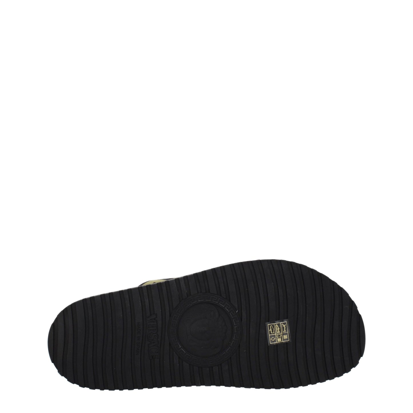 Black Fabric Slippers Sandals