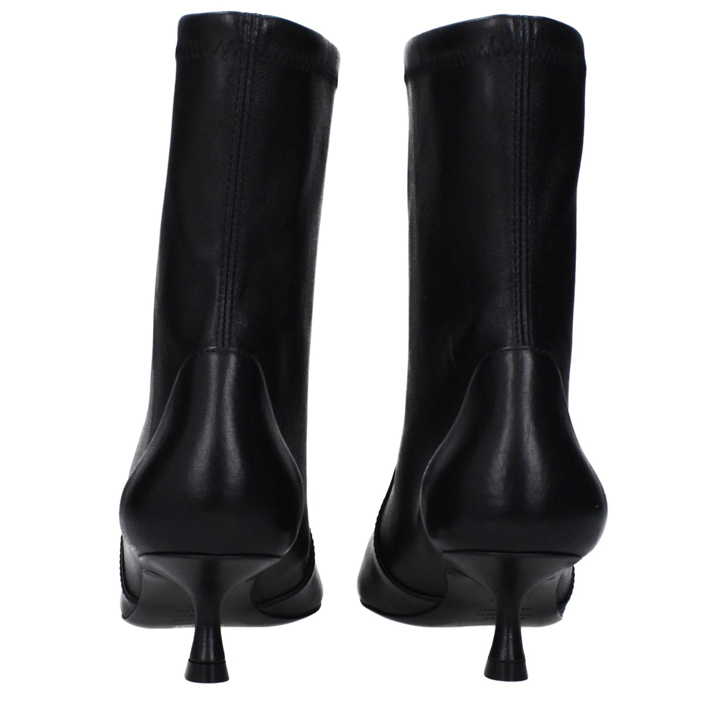 Black Leather Ankle Boots