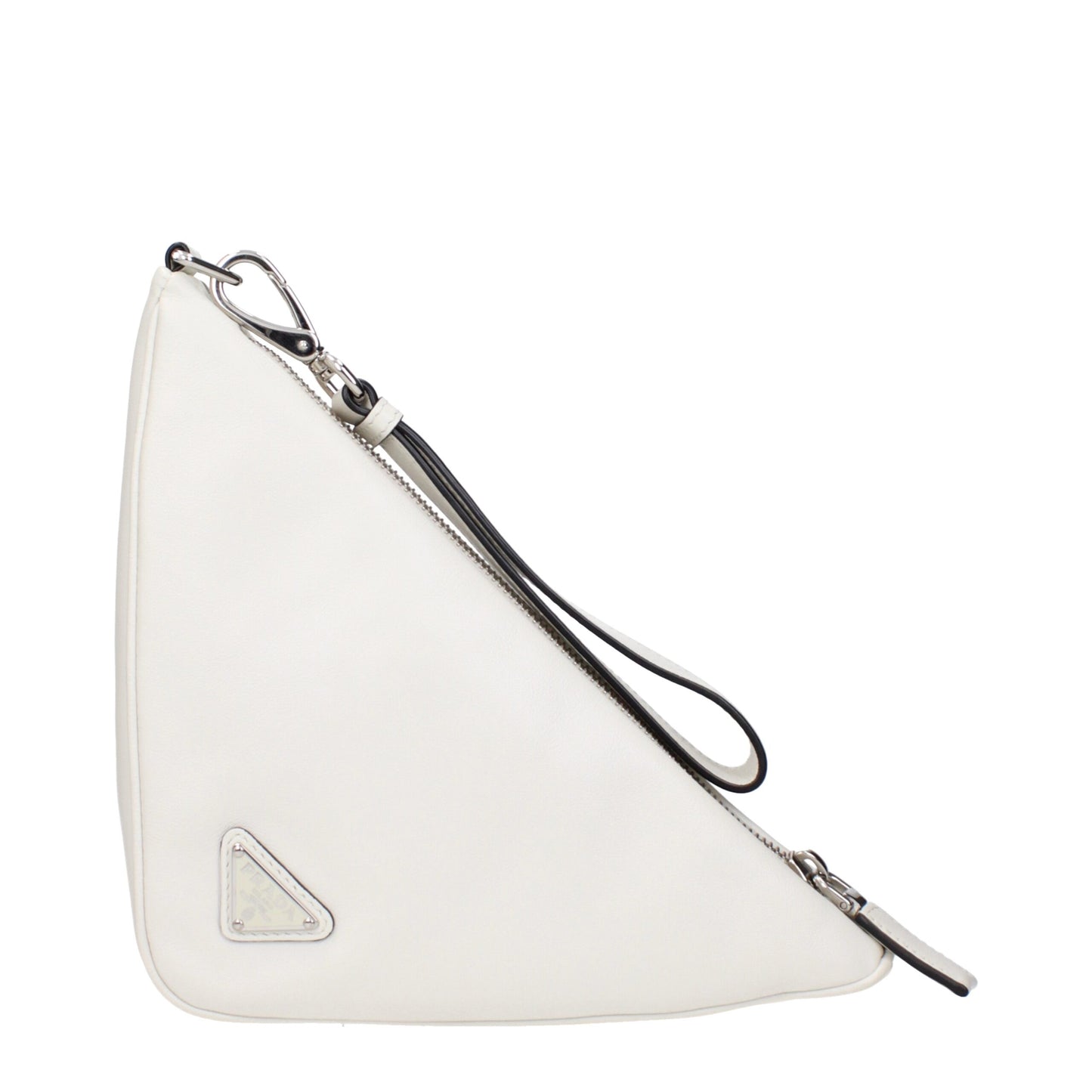 White Leather Clutch Bags