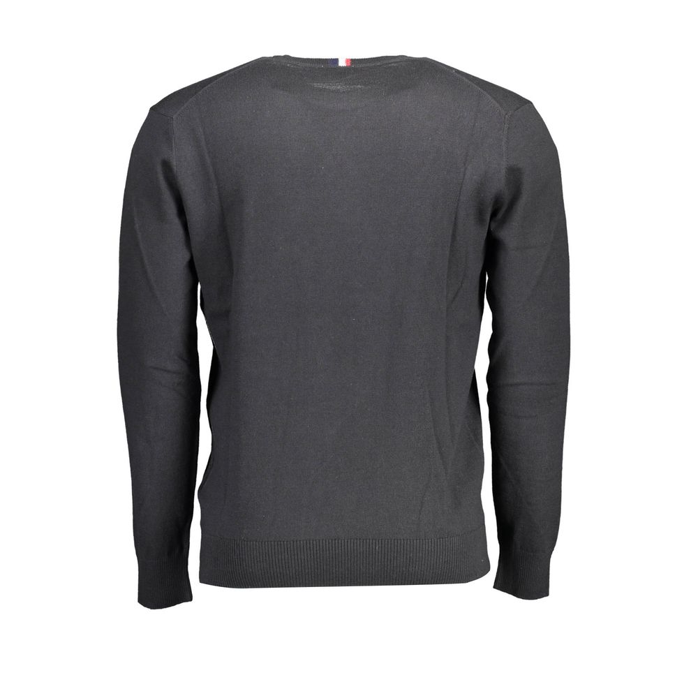 U.S. POLO ASSN. Black Cotton Men's Sweater