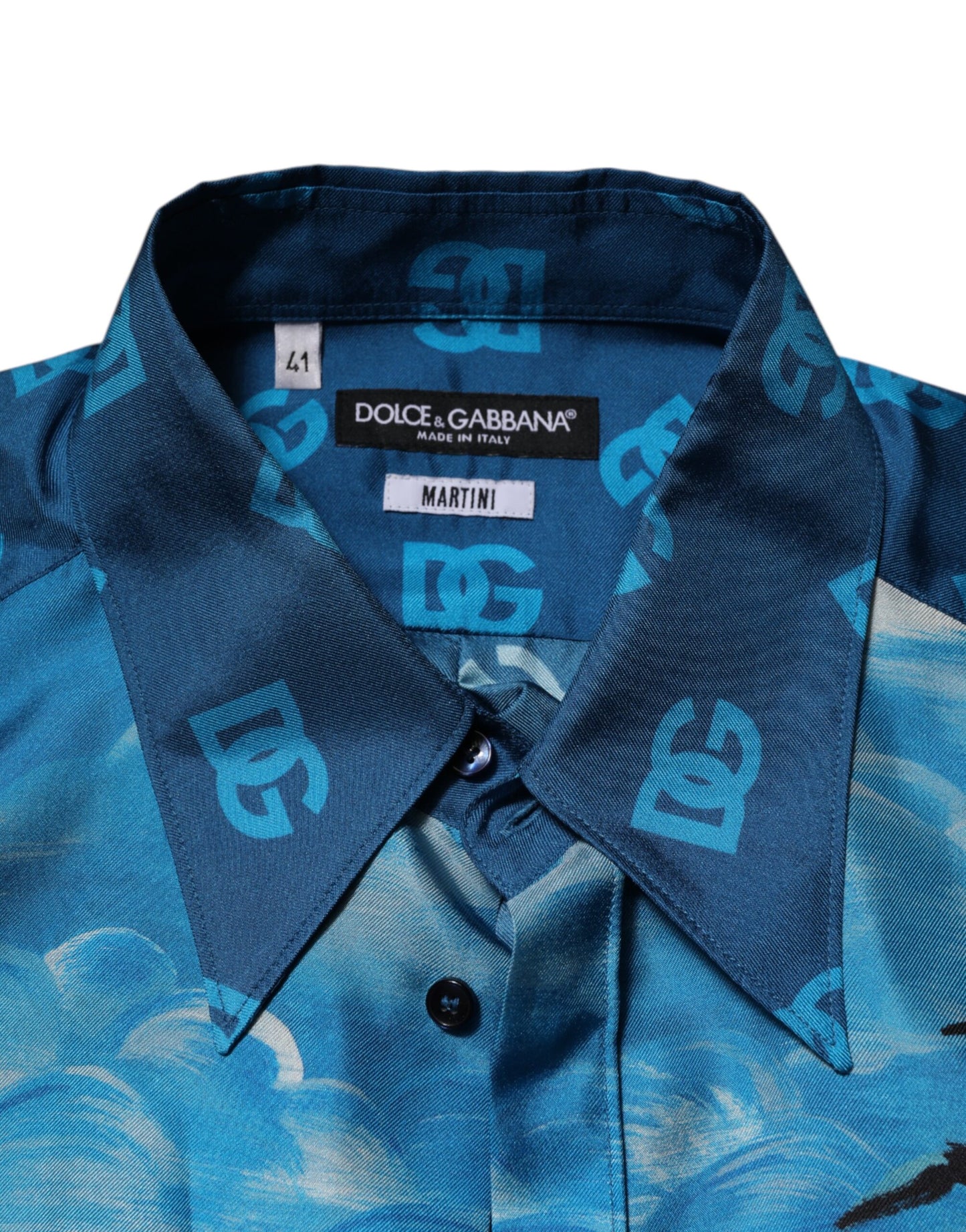 Multicolor Silk DG Long Sleeves Formal Shirt