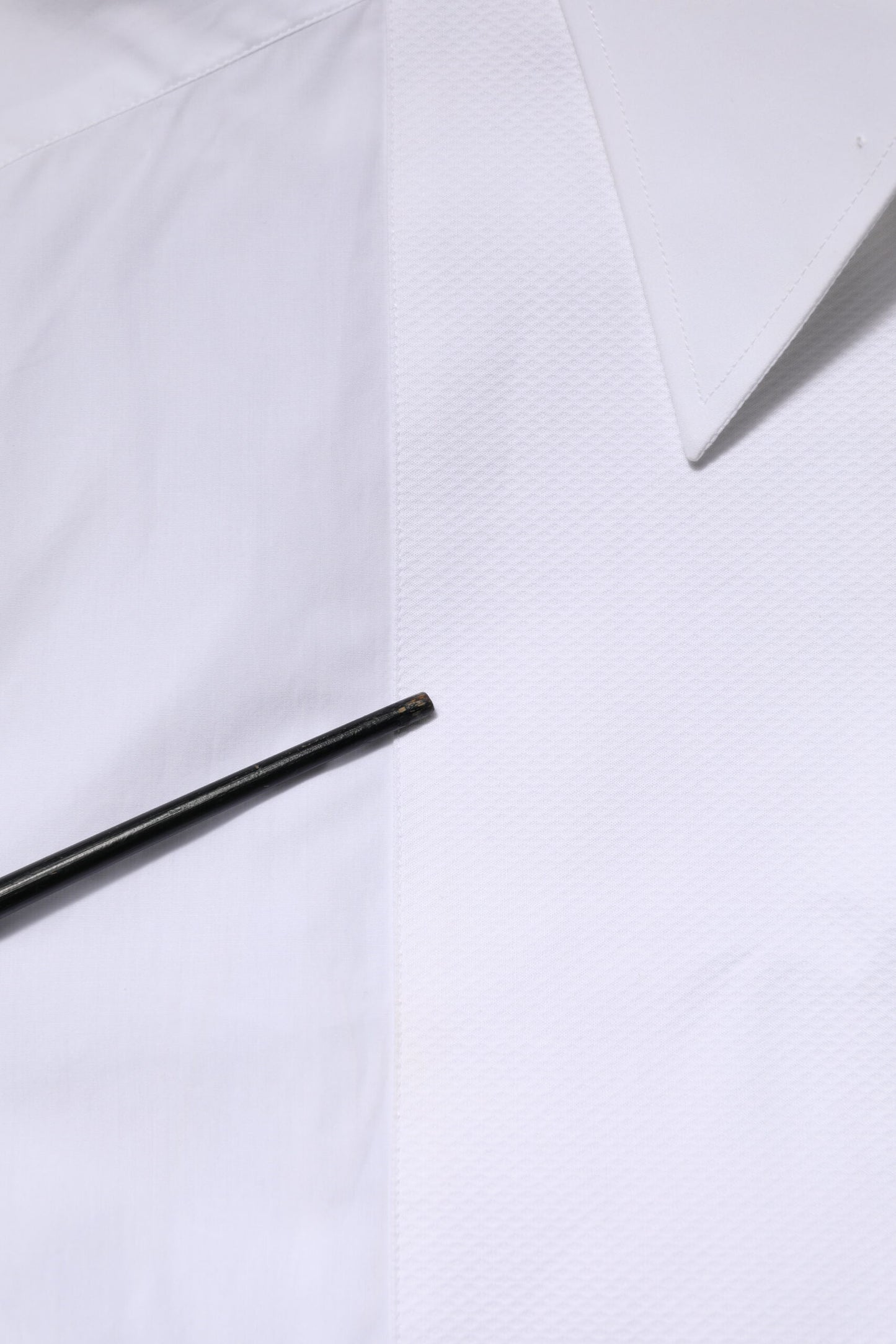 Dolce & Gabbana White Cotton Collared Long Sleeves Shirt Top