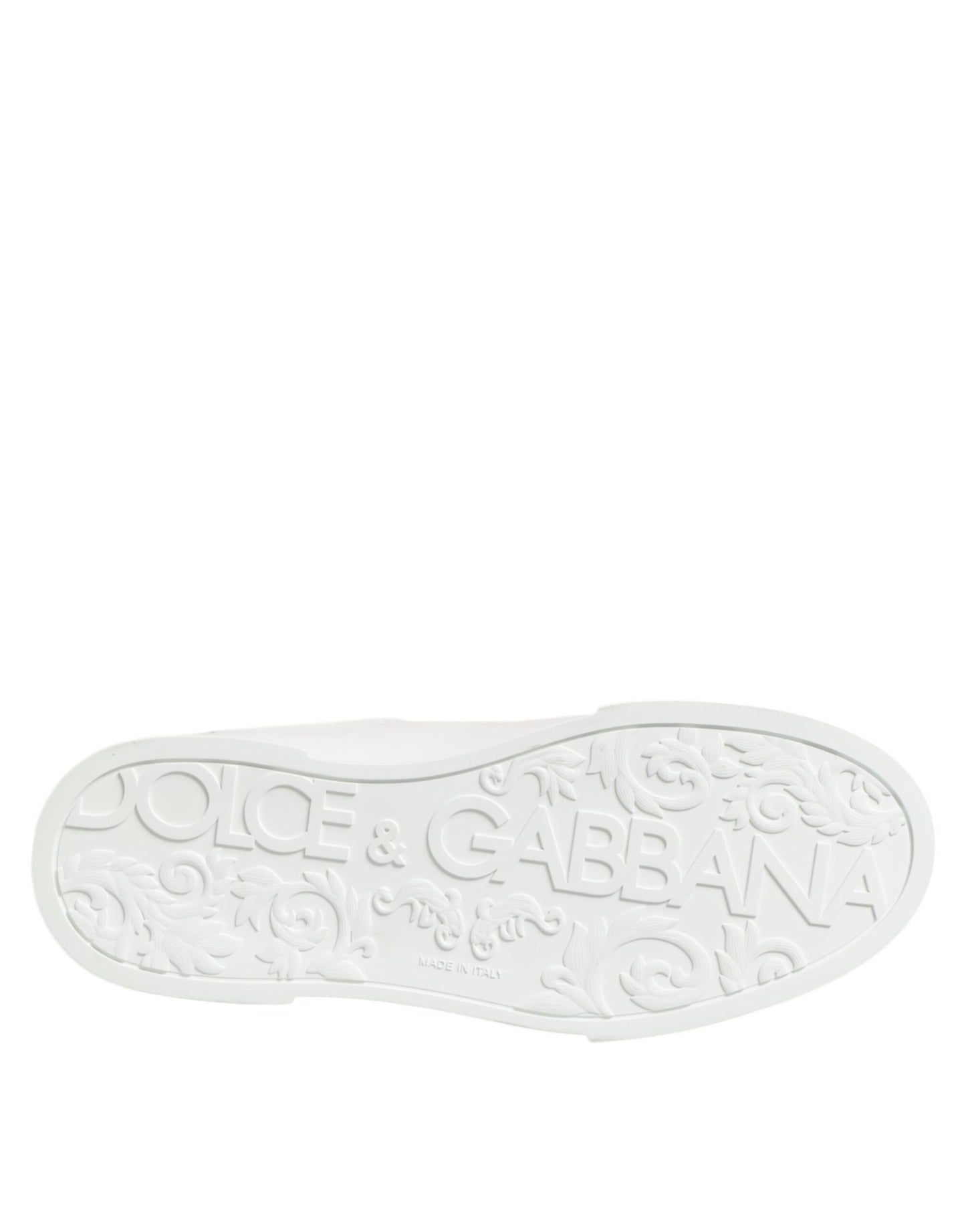 Black White Leather Portofino Sneaker Shoes