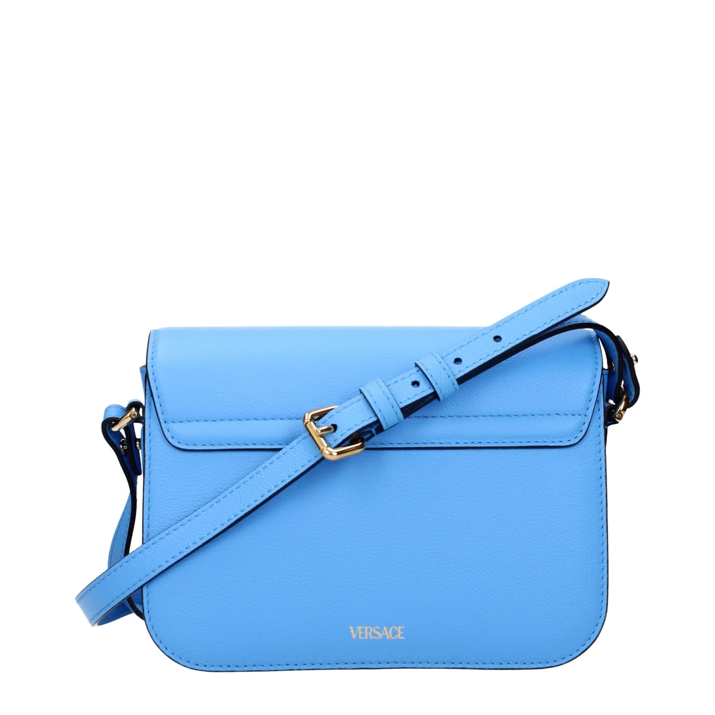 Light Blue Leather Crossbody Bags