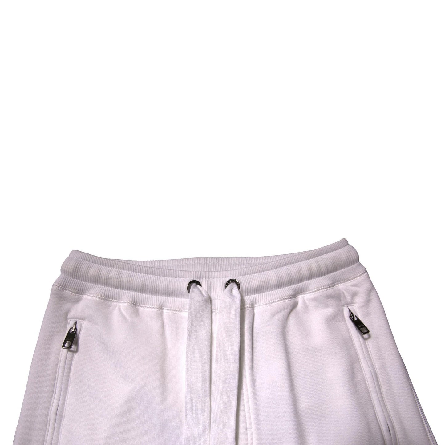 White Logo Tape Jogger Cotton Sweatpant Pants