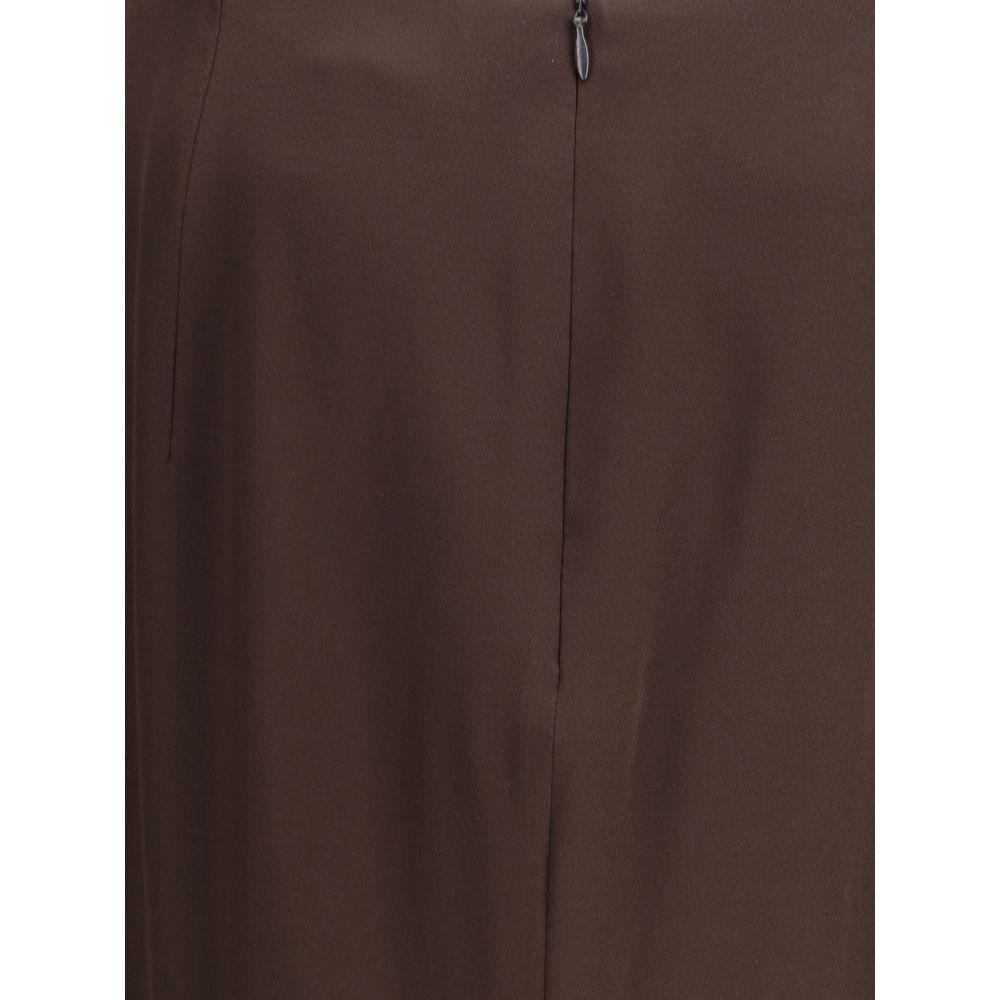 Satin midi Skirt