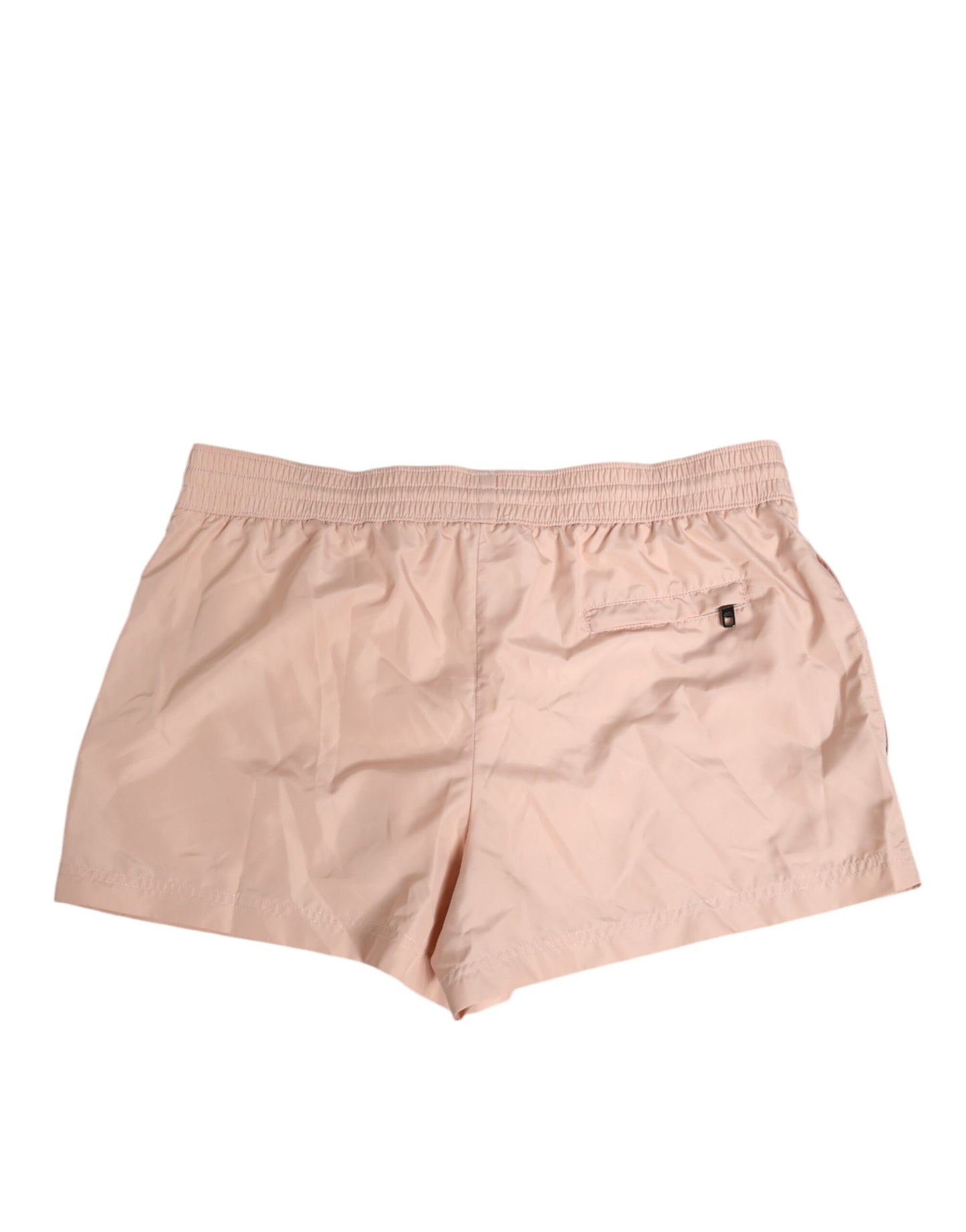 Pink Drawstring Beachwear Men Shorts Swimwear