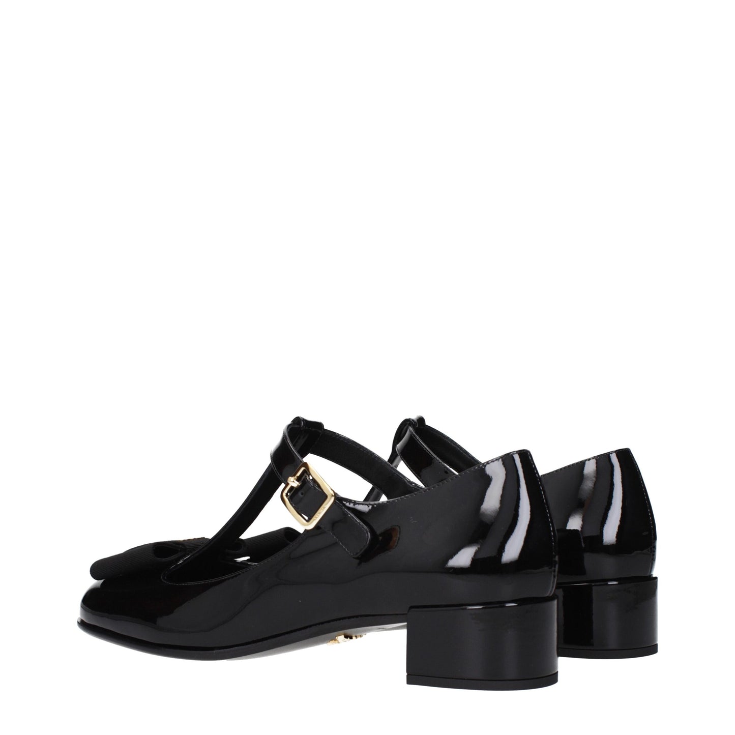 Black Leather Ballet Flats