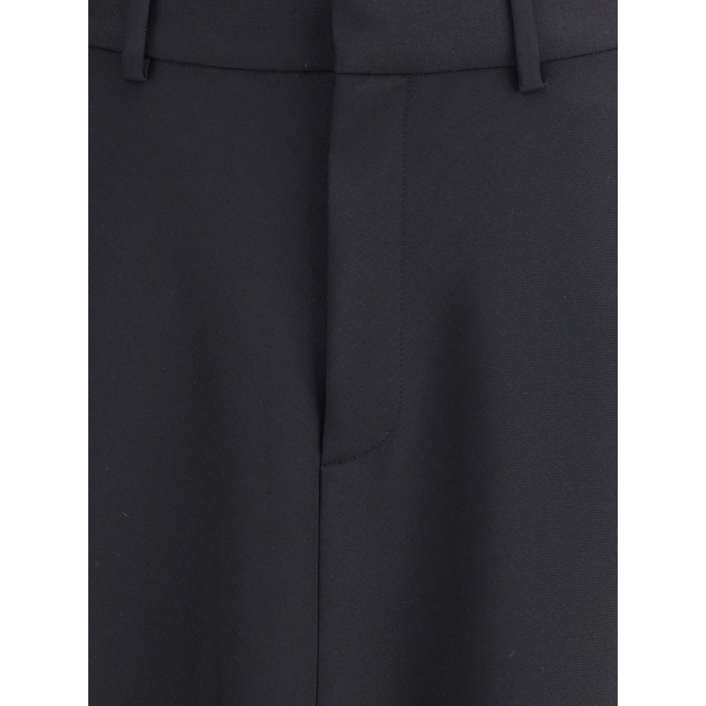 Godet Maxi Skirt in virgin wool