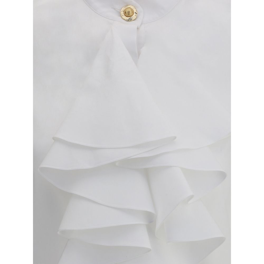 Poplin ruffle Shirt