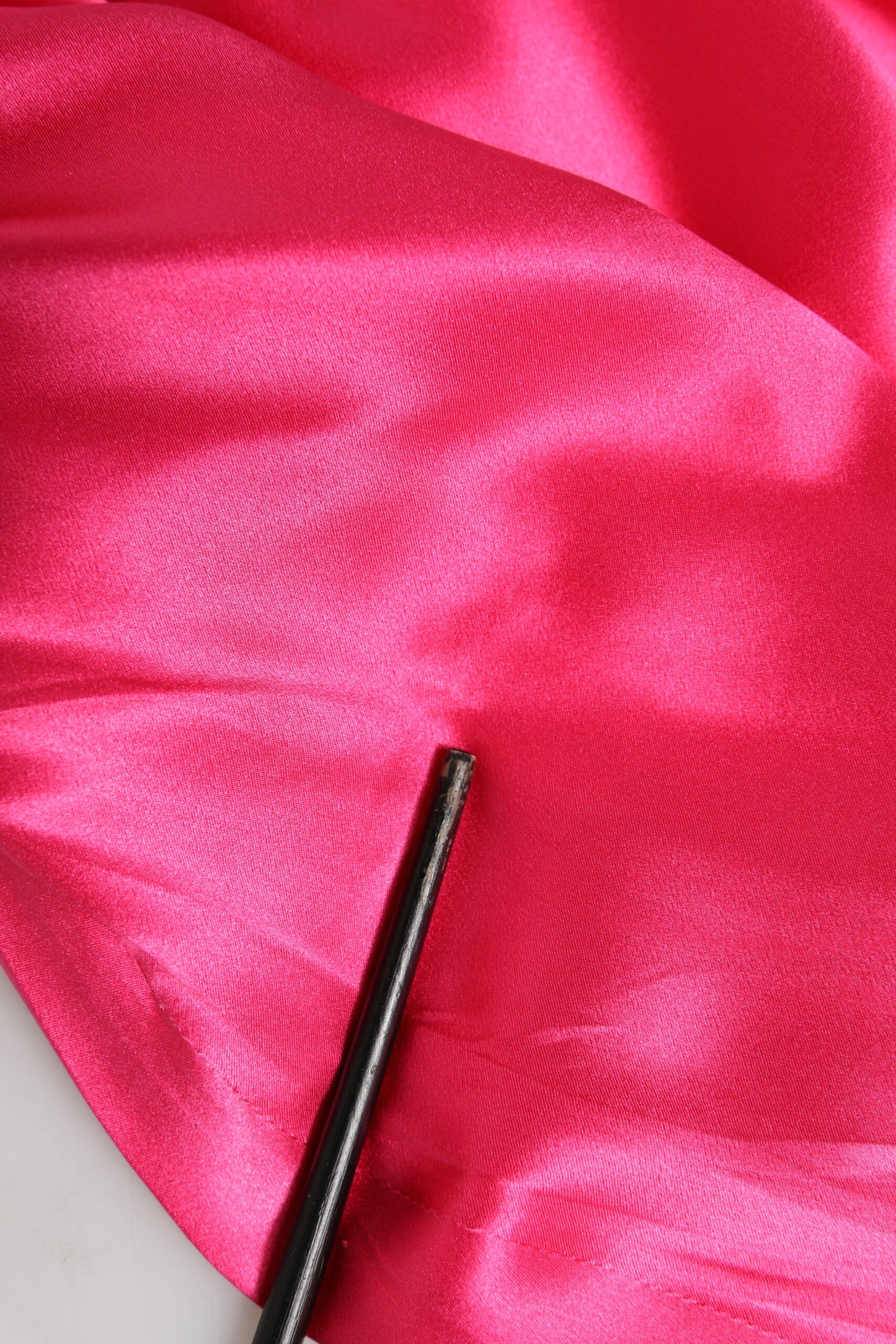 Pink Sheath Silk Bow Open Shoulder Dress