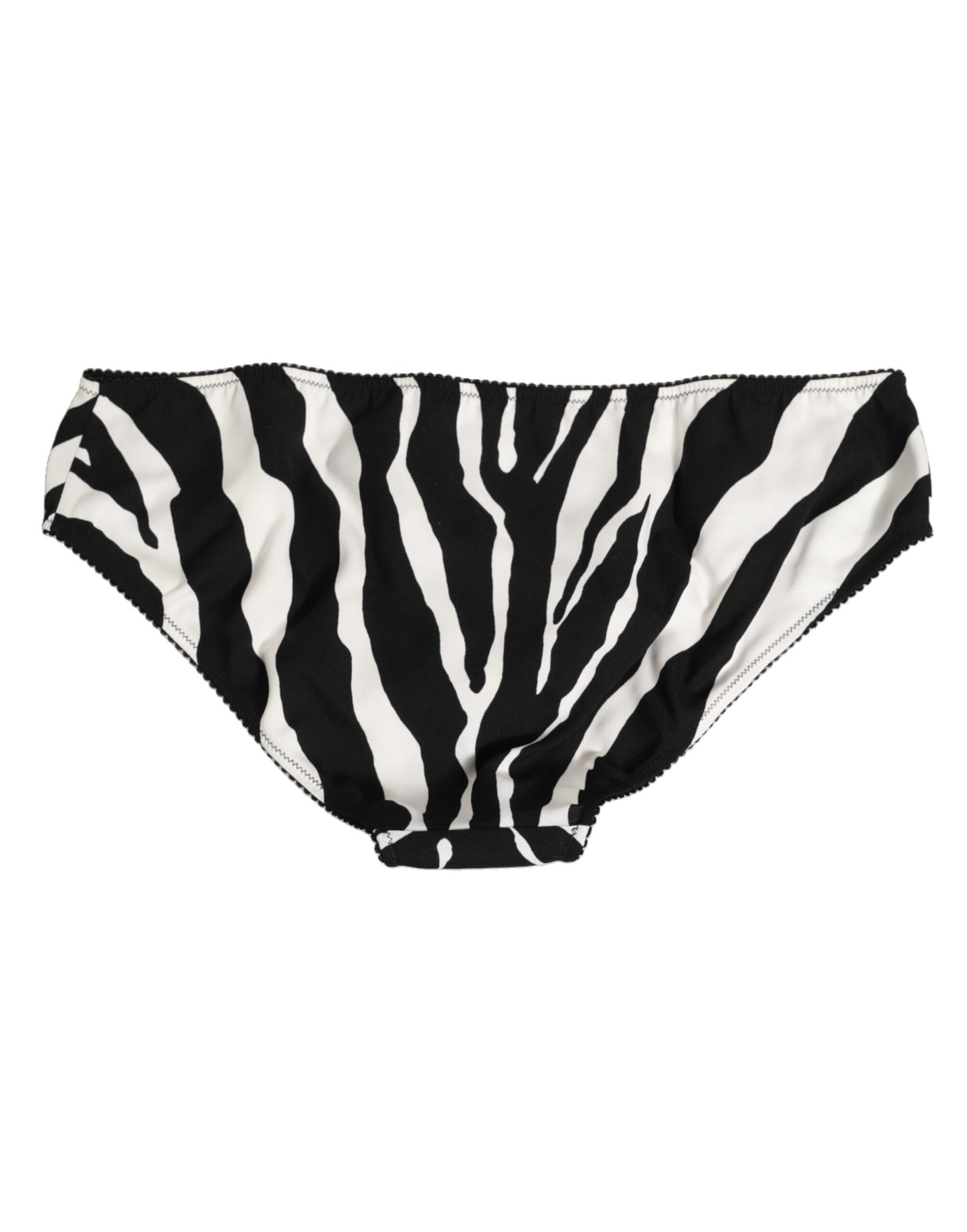 Black White Zebra Print Slip Briefs Underwear