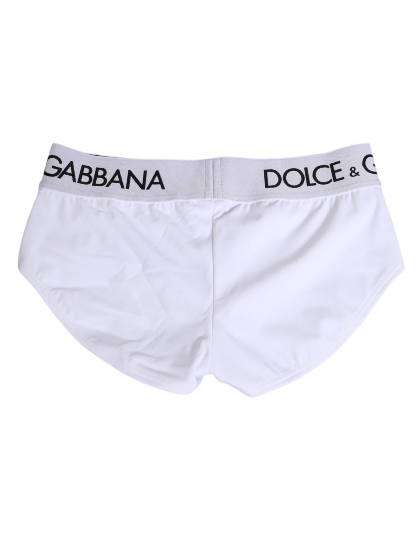 White Nylon Logo Waistband Shorts Underwear