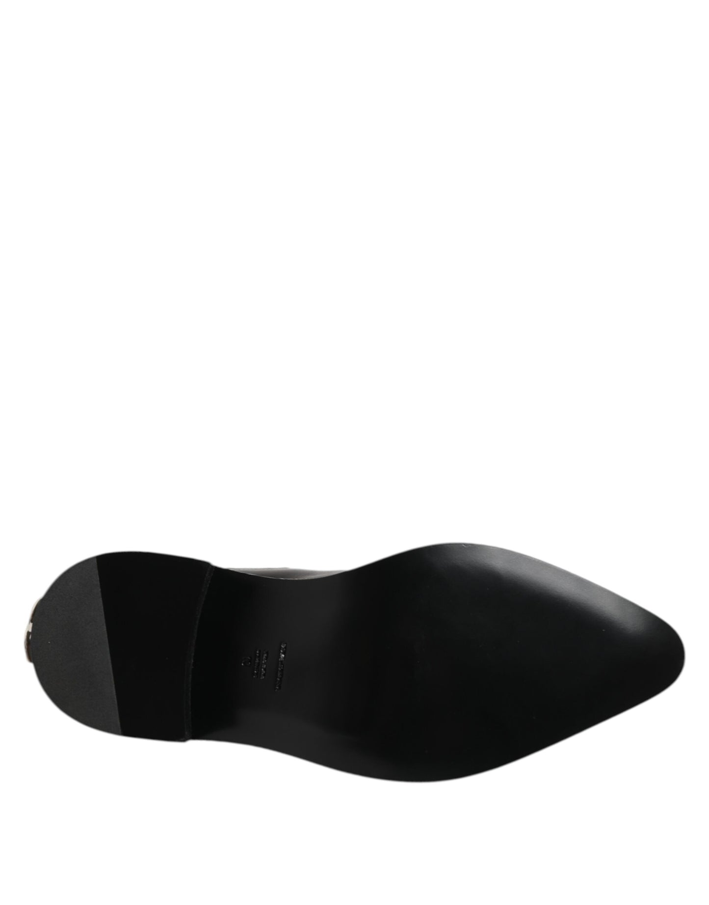 Black Leather Studded Men Short Boots Shoes