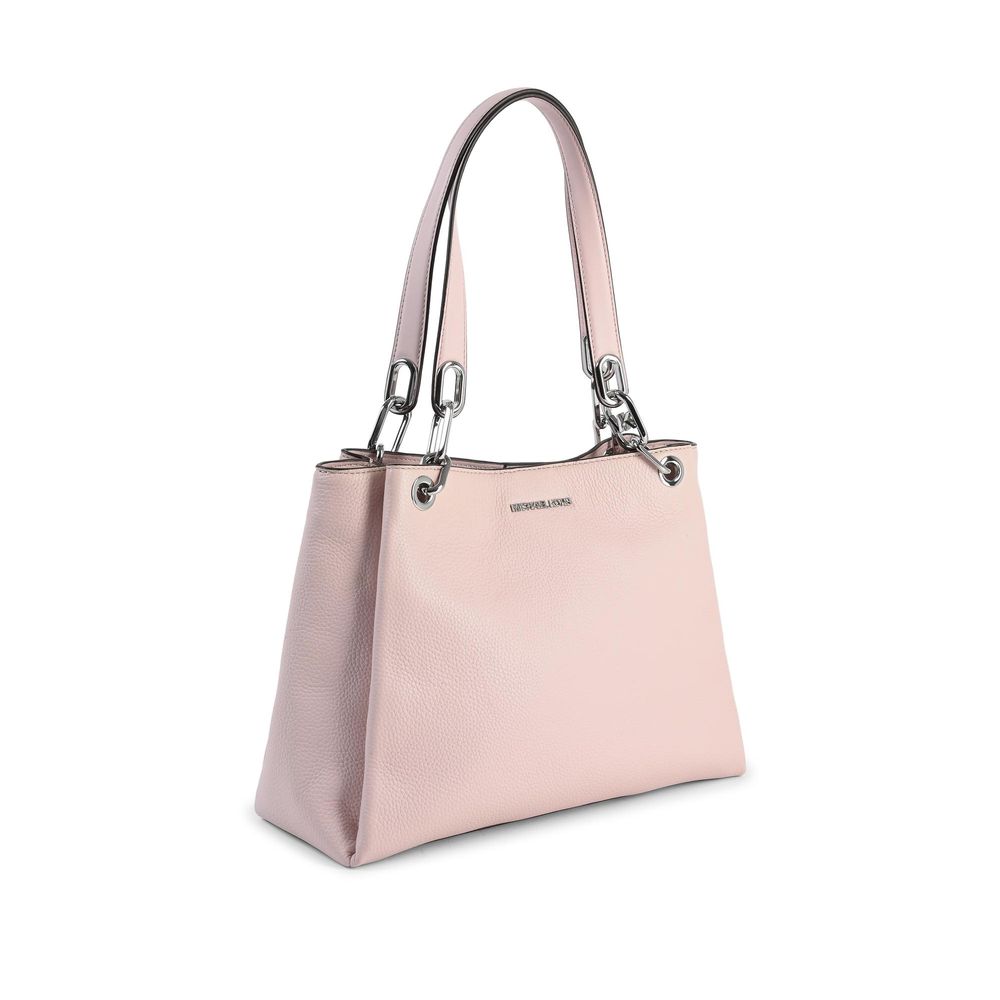 Pink Leather Shoulder Bag