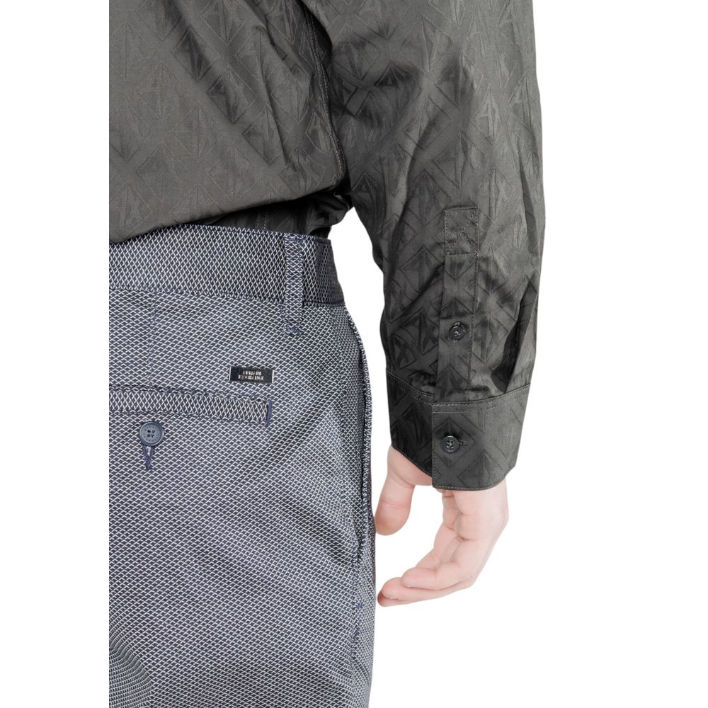 Blue Cotton Skinny Pant