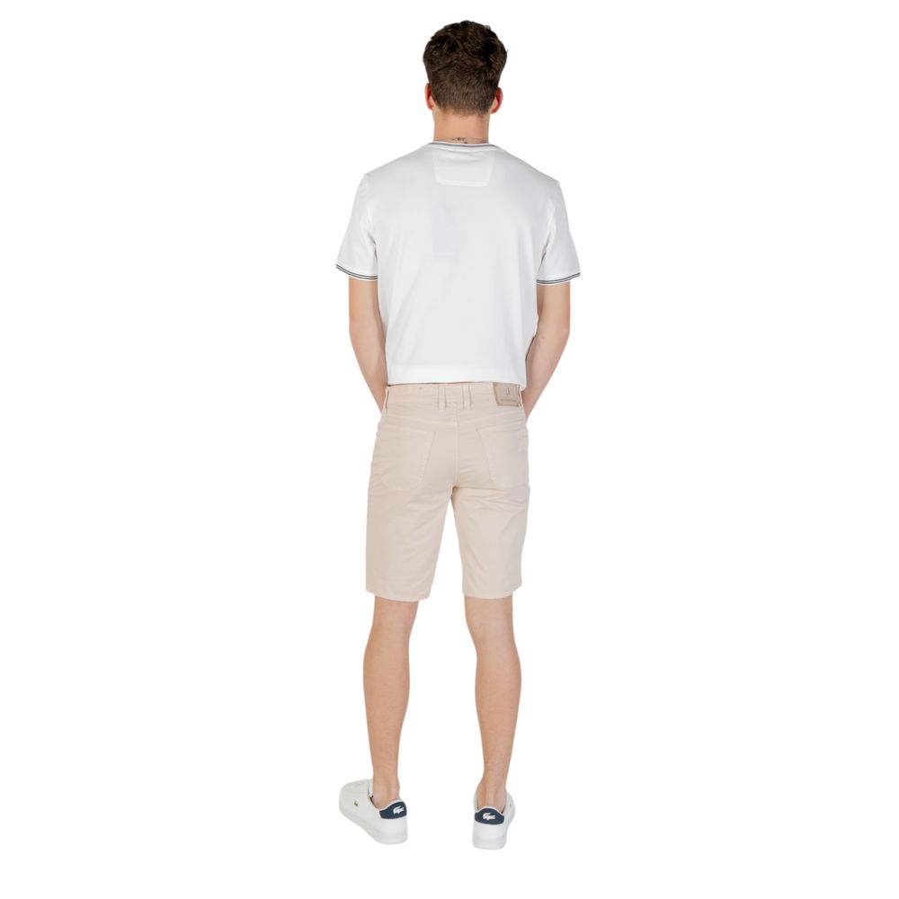 Jeckerson Beige Cotton Bermuda Shorts