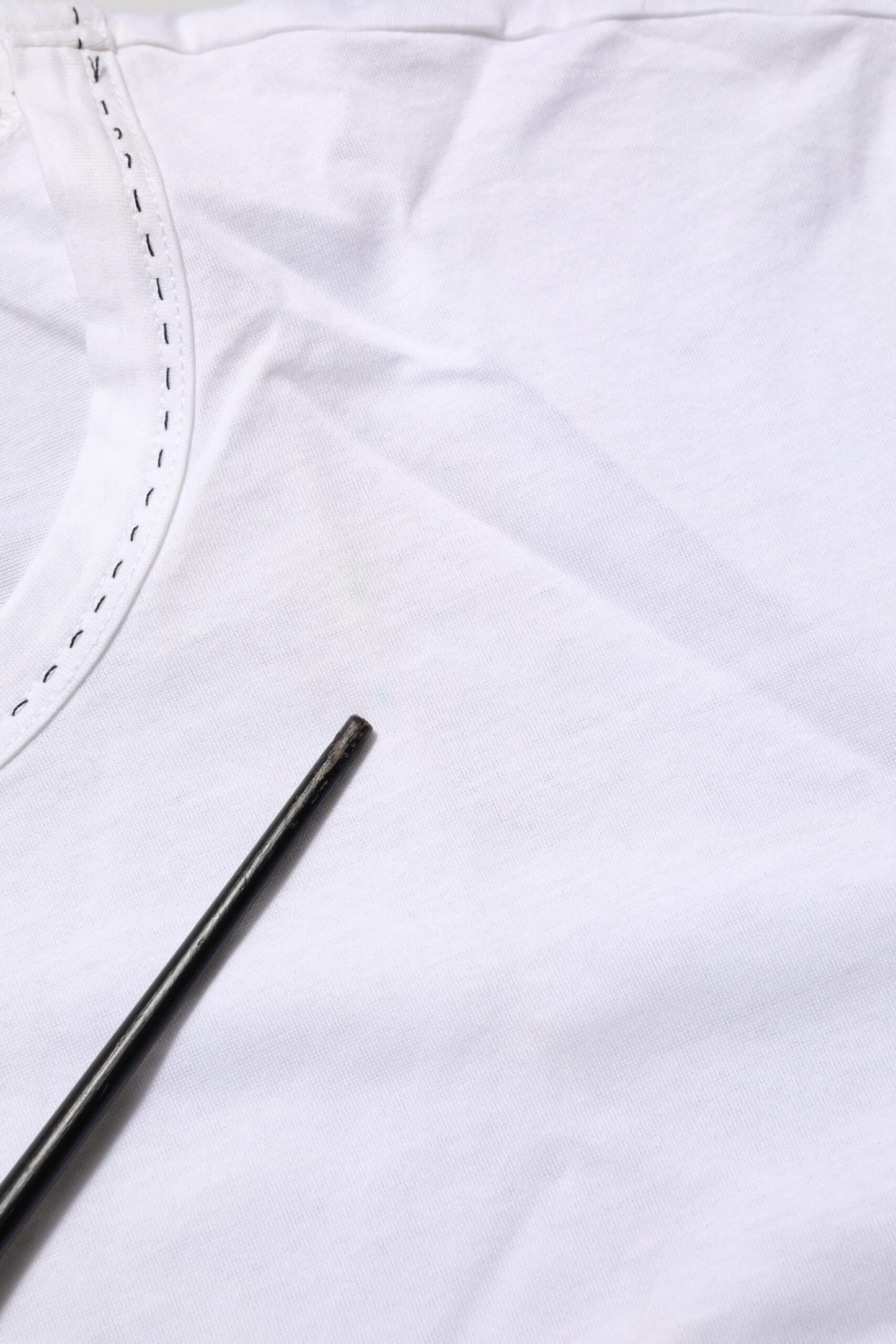 White Cotton Crew Neck Underwear Tee T-shirt