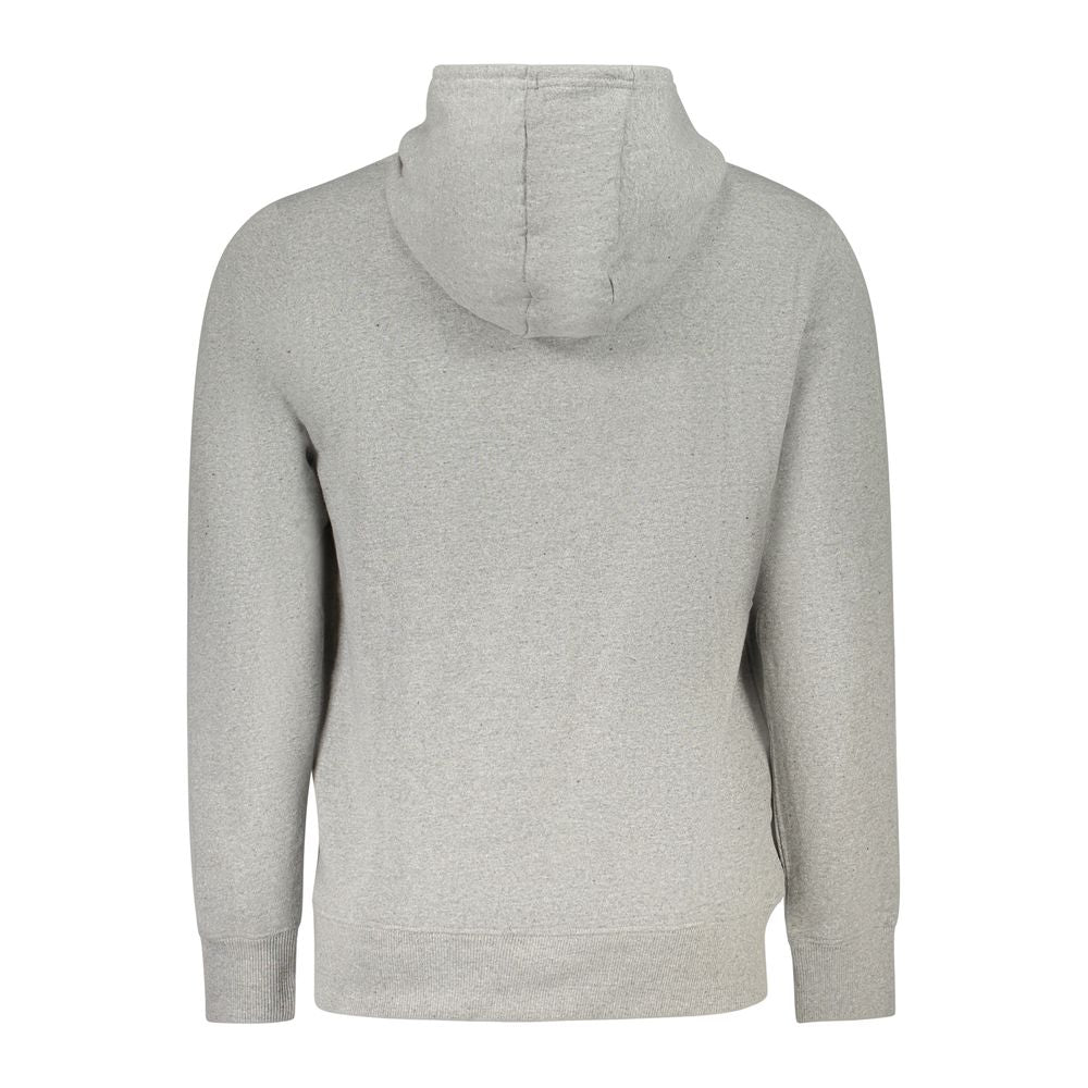 Accademia Militare Grigio Cotton Men's Hoodie Sweatshirt