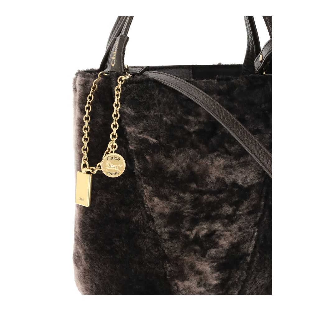 Shearling Spin Tote Bag