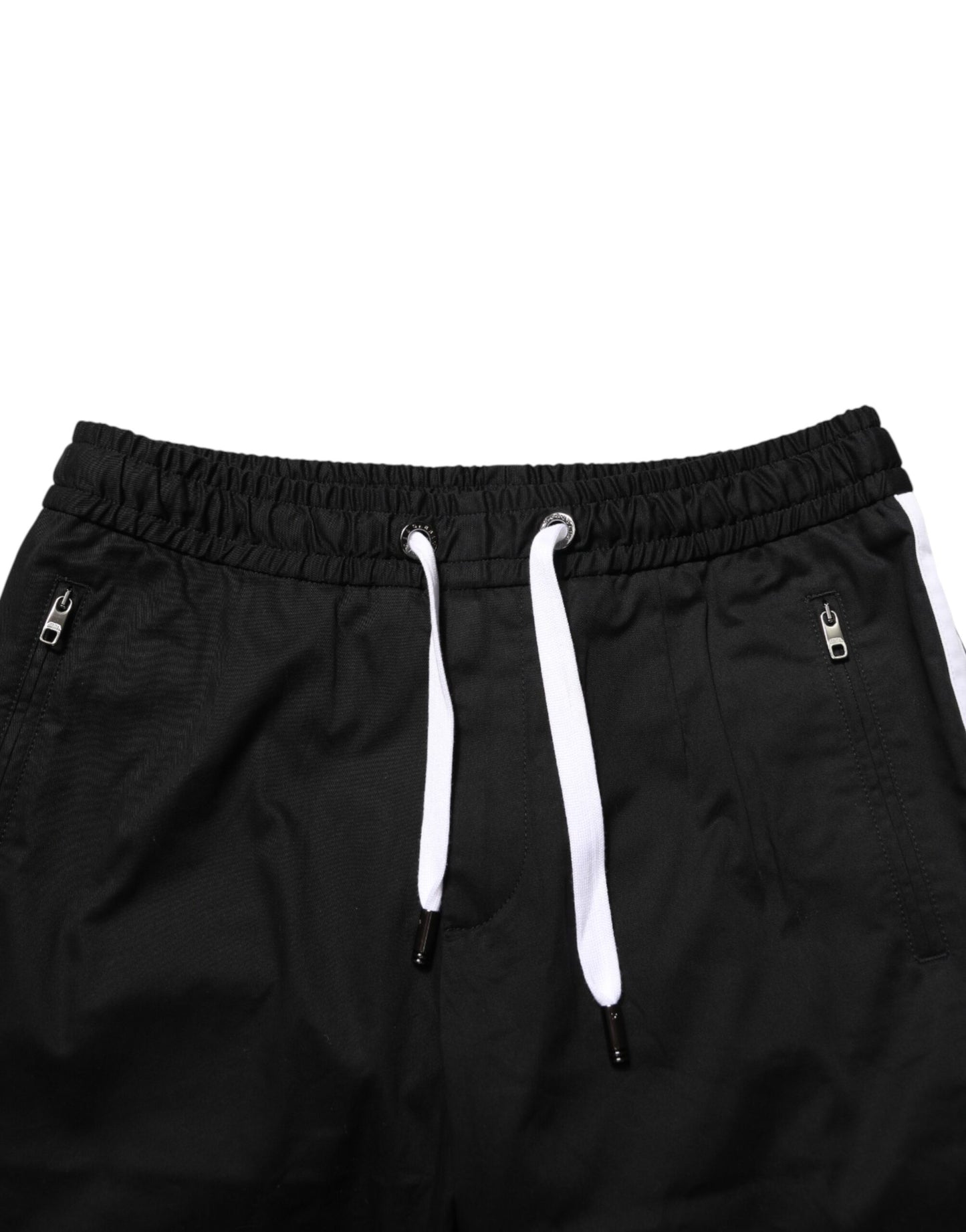 Dolce & Gabbana Black Cotton Stretch Men Bermuda Shorts