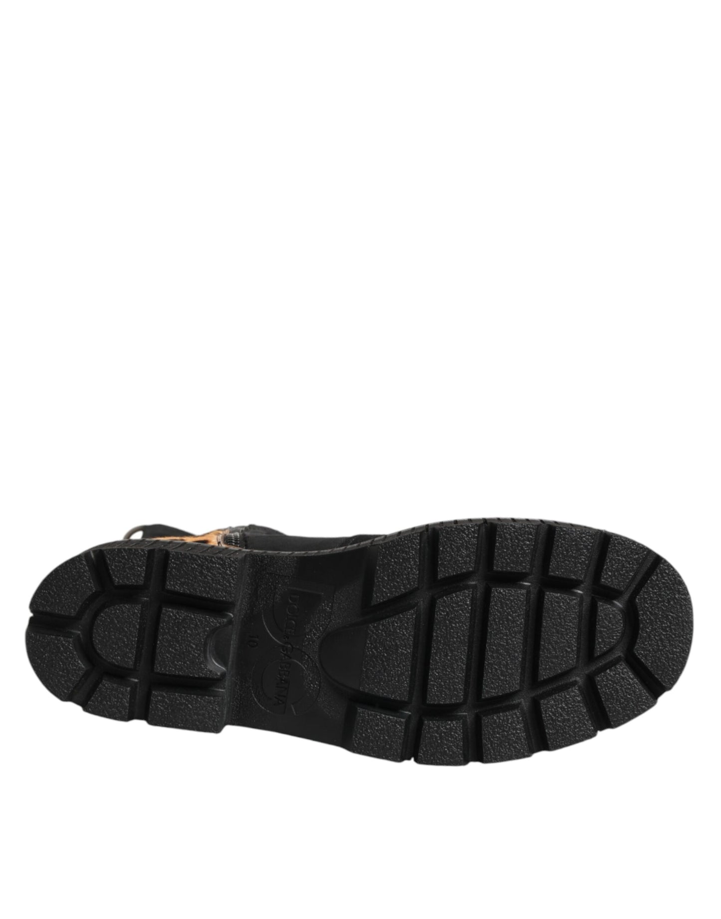 Dolce & Gabbana Multicolor Leopard Mid Calf Boots Shoes