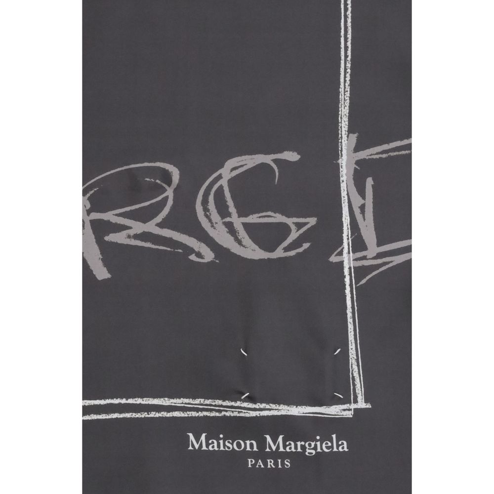 Maison Margiela Gray Silk Scarf
