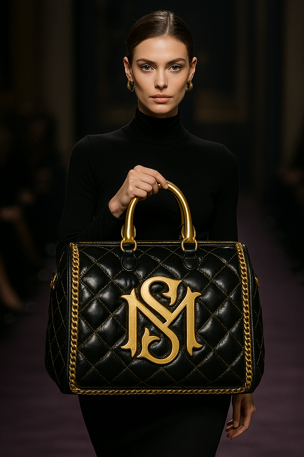 Crown Carrier – Gilded Safari Edition
Material: Zebra print haircalf