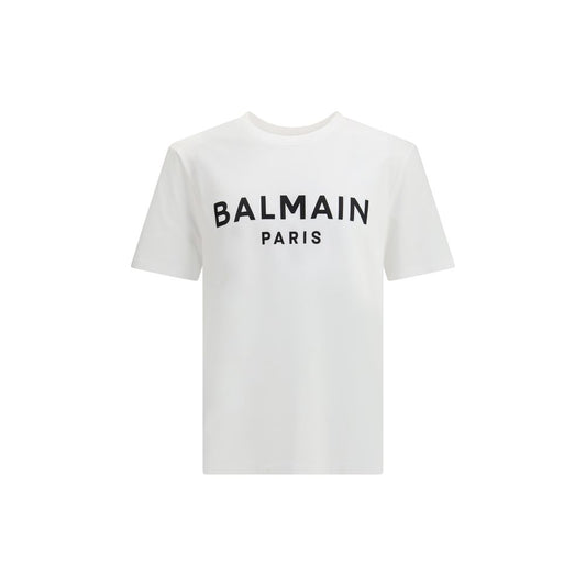 Balmain White Cotton T-Shirt