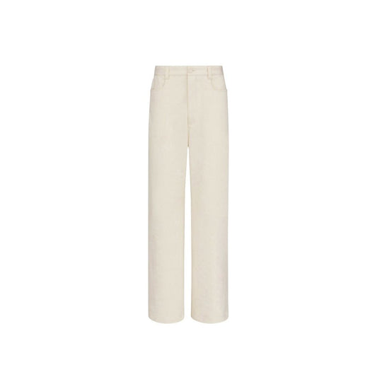 Dior White Cashmere Chino Pants
