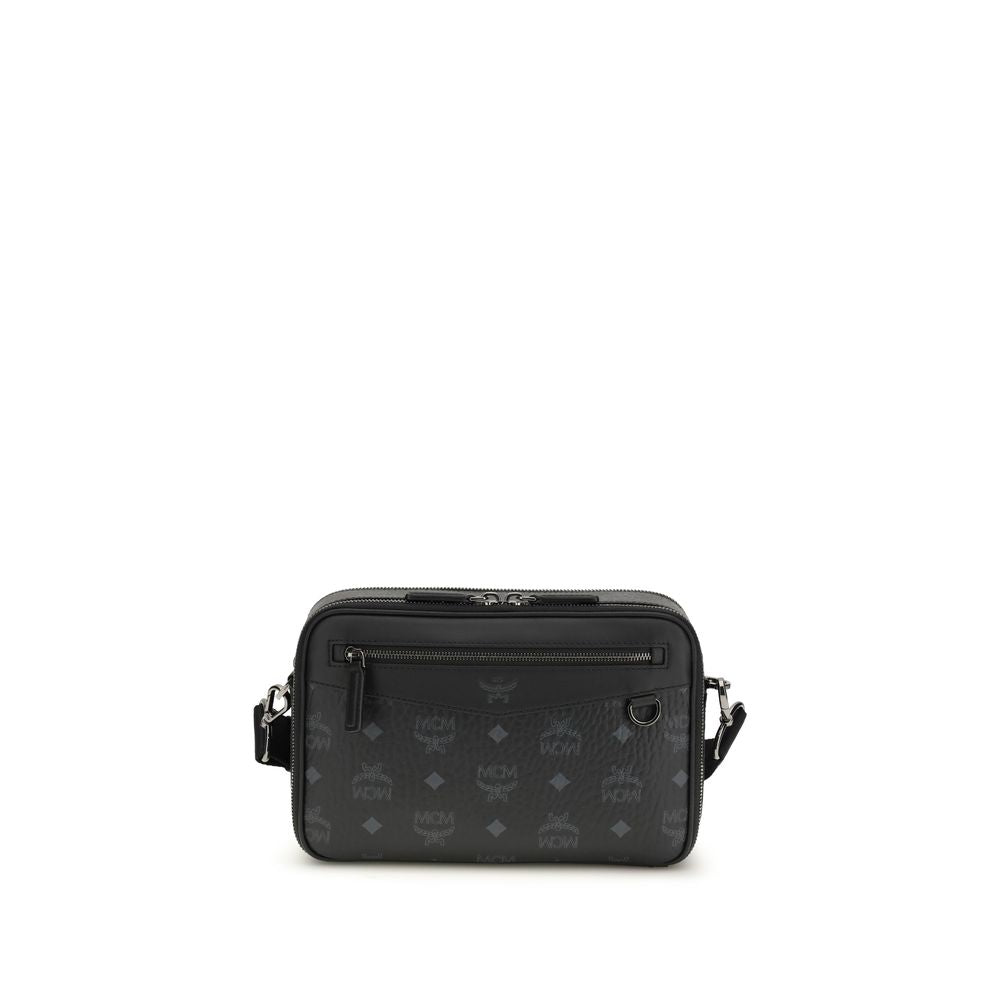 MCM Black Polyethylene Shoulder Bag