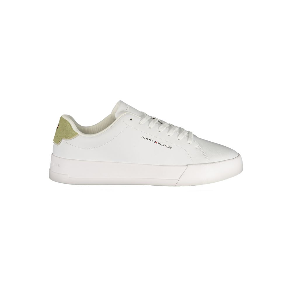 Tommy Hilfiger White Polyester Athletic Sneakers