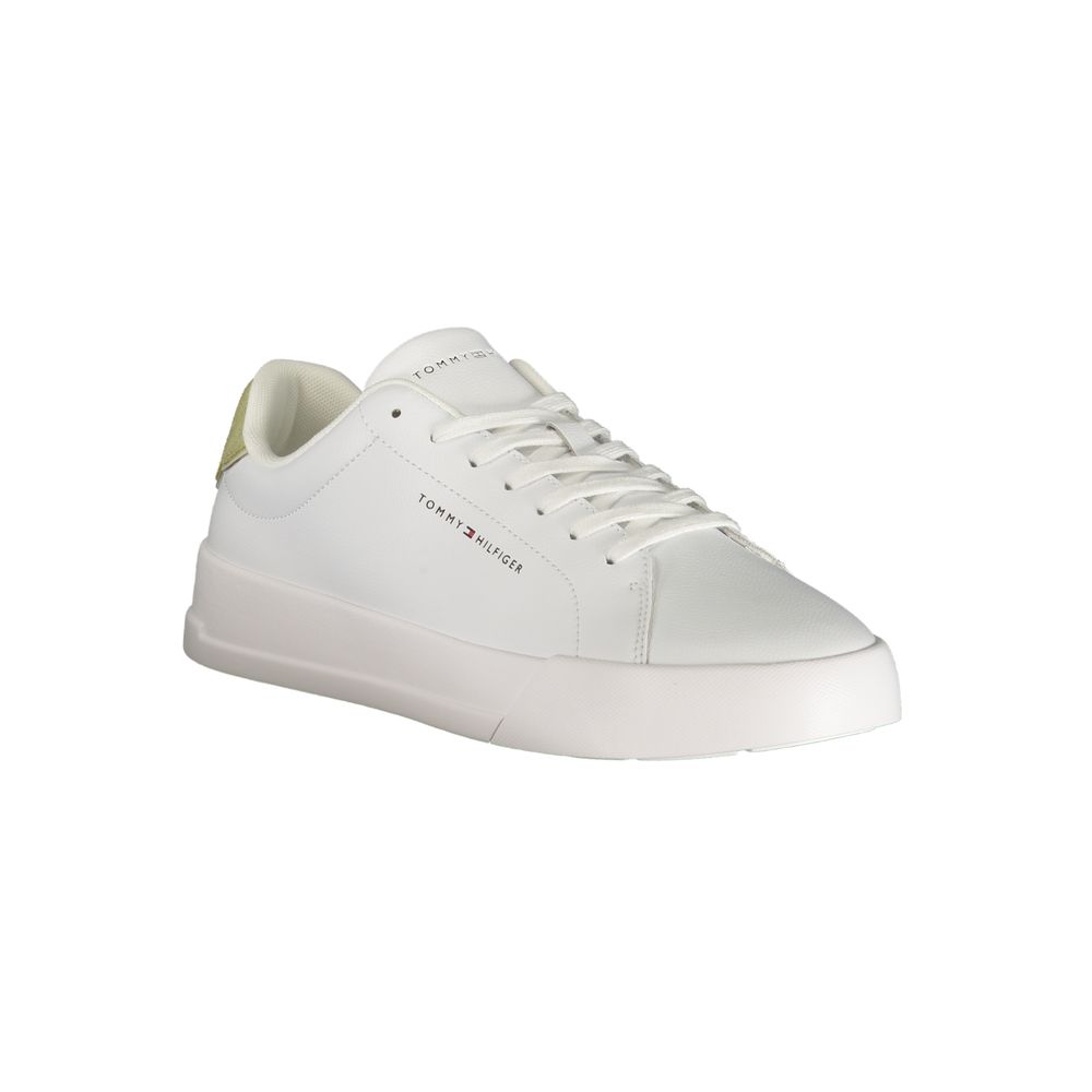 Tommy Hilfiger White Polyester Athletic Sneakers
