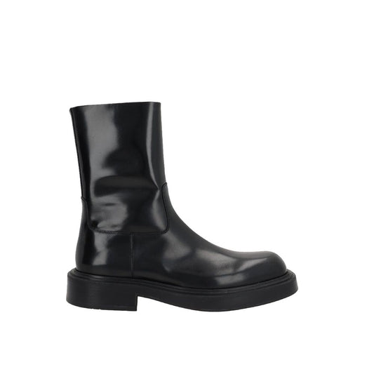 Salvatore Ferragamo Black Calfskin Ankle Boots