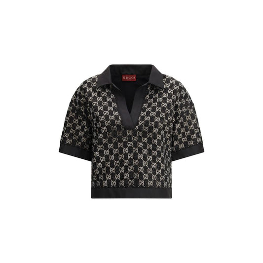Gucci Black Viscose Top