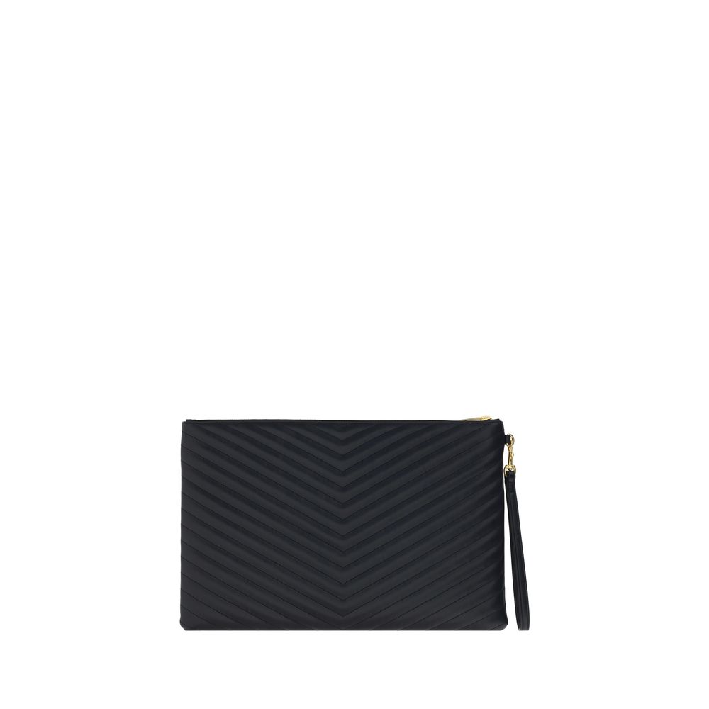 Saint Laurent Black Calf Leather Bos Taurus Accessories