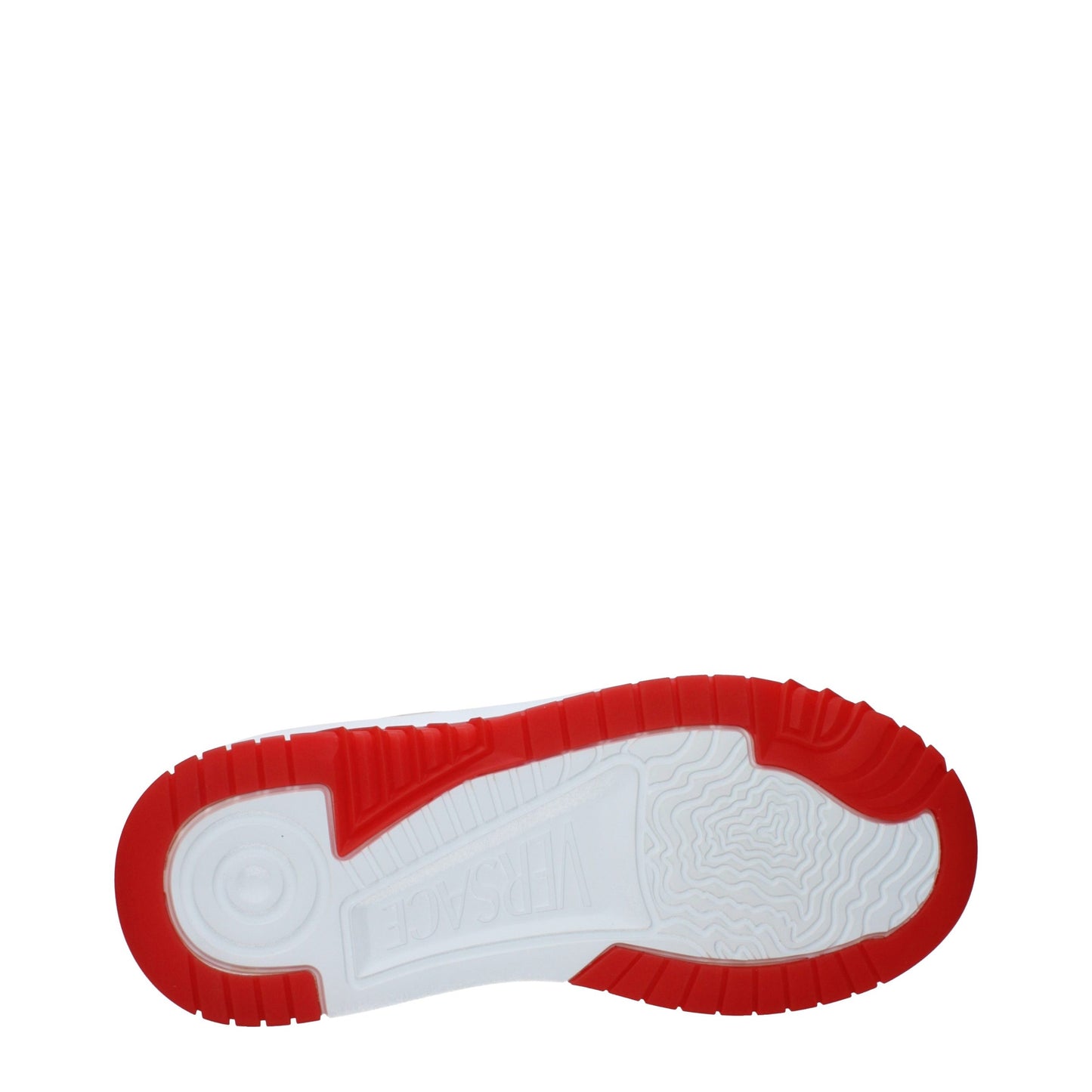 Versace White Leather Athletic Sneakers